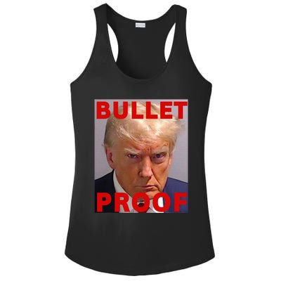 Bullet Proof Donald Trump 2024 Fight Fight Fight Trump Rally Ladies PosiCharge Competitor Racerback Tank