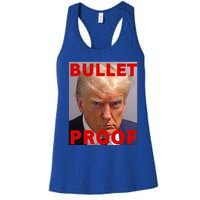 Bullet Proof Donald Trump 2024 Fight Fight Fight Trump Rally Women's Racerback Tank