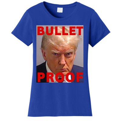 Bullet Proof Donald Trump 2024 Fight Fight Fight Trump Rally Women's T-Shirt