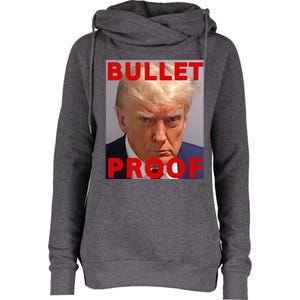 Bullet Proof Donald Trump 2024 Fight Fight Fight Trump Rally Womens Funnel Neck Pullover Hood