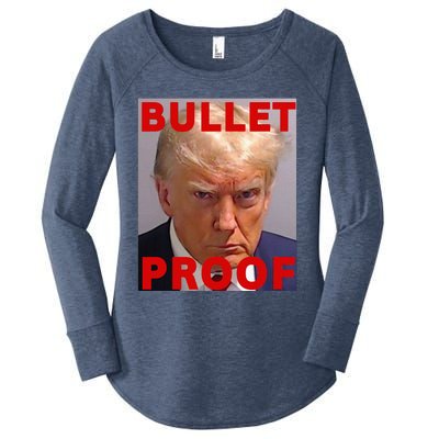 Bullet Proof Donald Trump 2024 Fight Fight Fight Trump Rally Women's Perfect Tri Tunic Long Sleeve Shirt