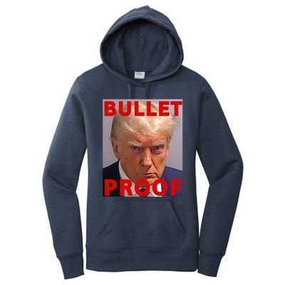 Bullet Proof Donald Trump 2024 Fight Fight Fight Trump Rally Women's Pullover Hoodie