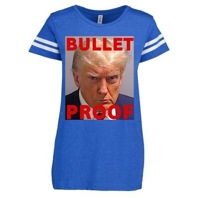 Bullet Proof Donald Trump 2024 Fight Fight Fight Trump Rally Enza Ladies Jersey Football T-Shirt