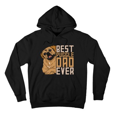 Best Puggle Dad Ever Cute Animal Dog Owner Puggle Hoodie