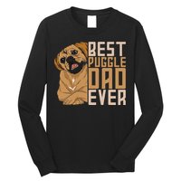 Best Puggle Dad Ever Cute Animal Dog Owner Puggle Long Sleeve Shirt