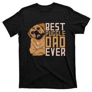 Best Puggle Dad Ever Cute Animal Dog Owner Puggle T-Shirt