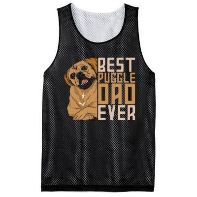 Best Puggle Dad Ever Cute Animal Dog Owner Puggle Mesh Reversible Basketball Jersey Tank