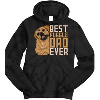 Best Puggle Dad Ever Cute Animal Dog Owner Puggle Tie Dye Hoodie