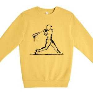 Baseball Player Drip Premium Crewneck Sweatshirt