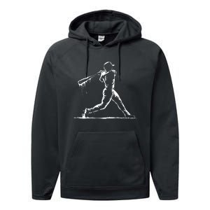 Baseball Player Drip Performance Fleece Hoodie