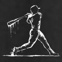 Baseball Player Drip 25L Jumbo Tote