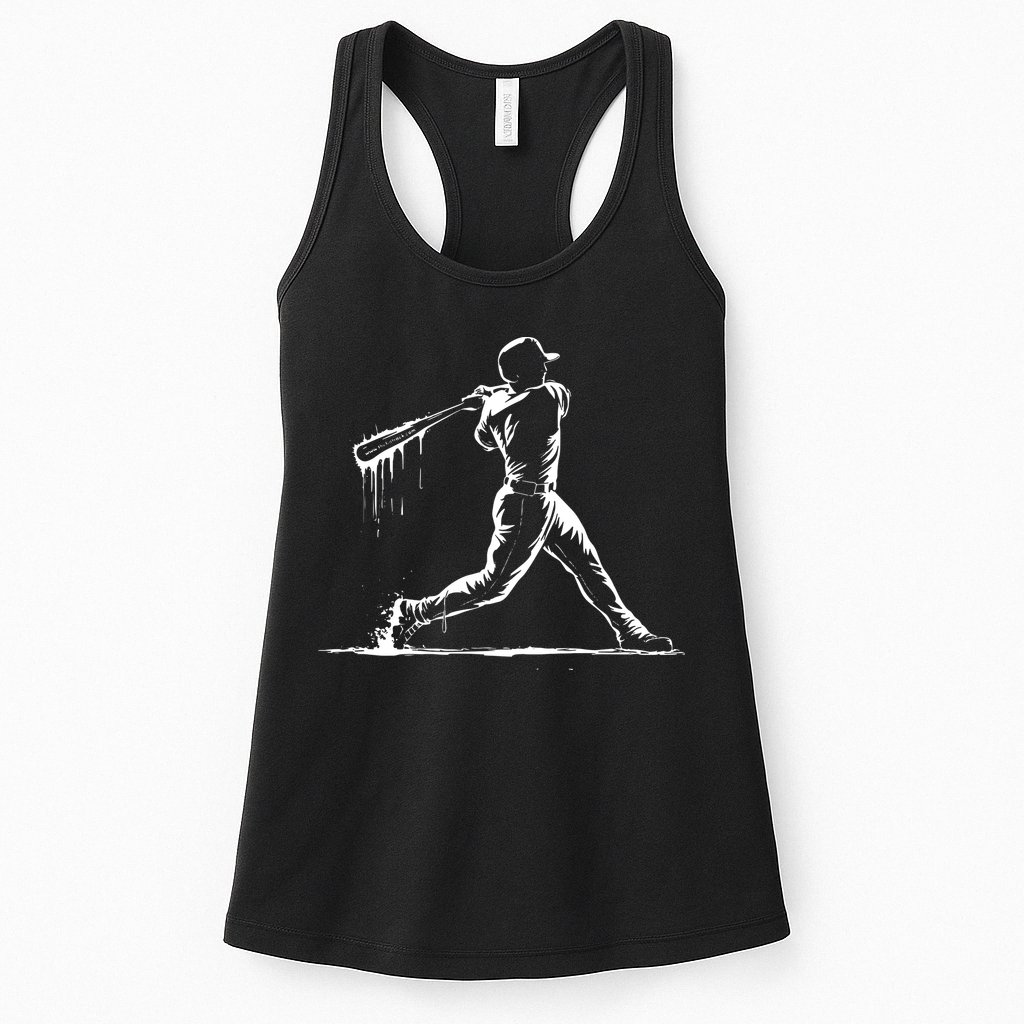 Baseball Player Drip Womens Tank Top