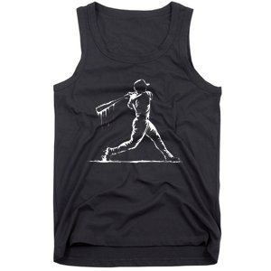 Baseball Player Drip Tank Top