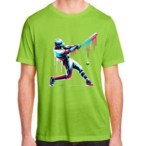 Baseball Player Drip Gift Adult ChromaSoft Performance T-Shirt