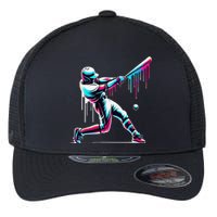 Baseball Player Drip Gift Flexfit Unipanel Trucker Cap