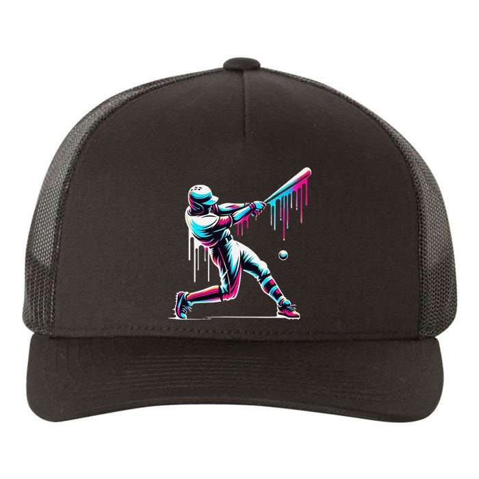 Baseball Player Drip Gift Yupoong Adult 5-Panel Trucker Hat