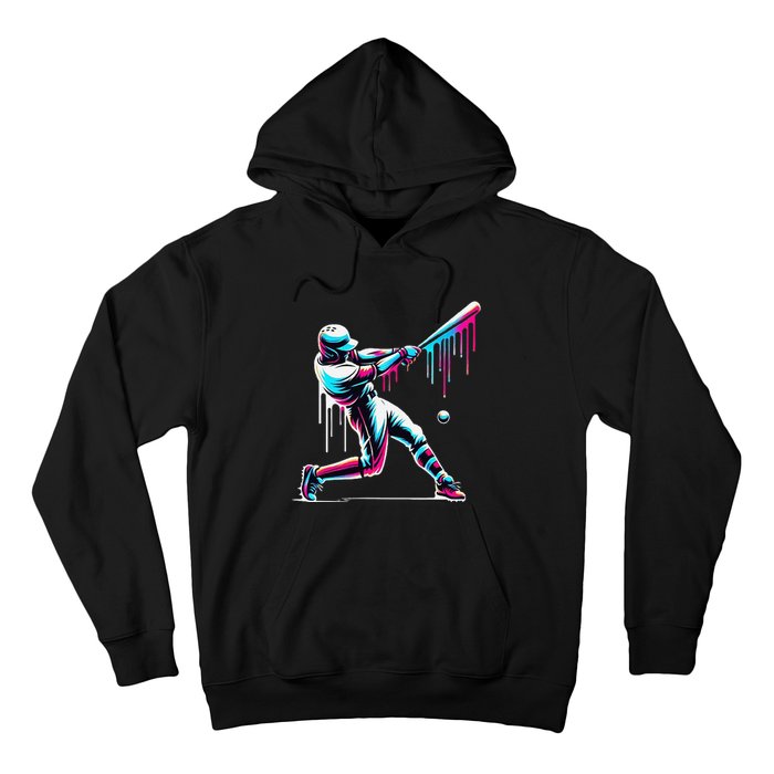 Baseball Player Drip Gift Hoodie