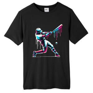 Baseball Player Drip Gift Tall Fusion ChromaSoft Performance T-Shirt