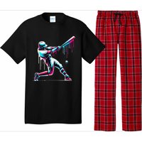 Baseball Player Drip Gift Pajama Set