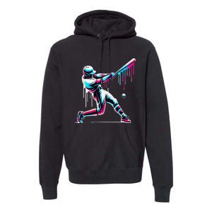 Baseball Player Drip Gift Premium Hoodie