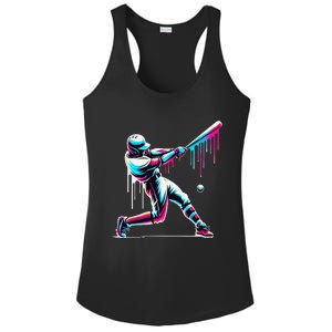 Baseball Player Drip Gift Ladies PosiCharge Competitor Racerback Tank