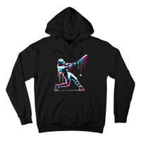 Baseball Player Drip Gift Tall Hoodie