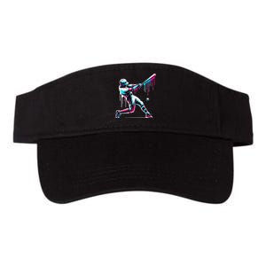 Baseball Player Drip Gift Valucap Bio-Washed Visor