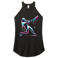 Baseball Player Drip Gift Women's Perfect Tri Rocker Tank