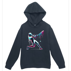 Baseball Player Drip Gift Urban Pullover Hoodie