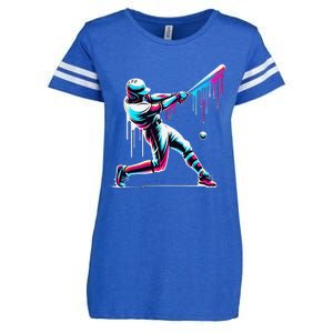 Baseball Player Drip Gift Enza Ladies Jersey Football T-Shirt