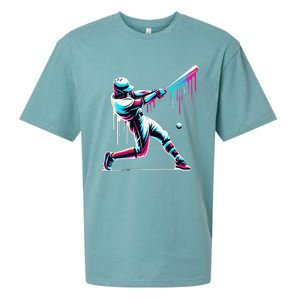 Baseball Player Drip Gift Sueded Cloud Jersey T-Shirt