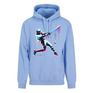 Baseball Player Drip Gift Unisex Surf Hoodie