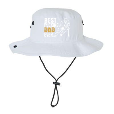 Best Pucking Dad Ever Retro Ice Hockey Coach On Father's Day Gift Legacy Cool Fit Booney Bucket Hat