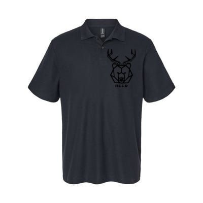 Bear plus Deer Equals Beer Hunting Animal Beer Drinking Softstyle Adult Sport Polo