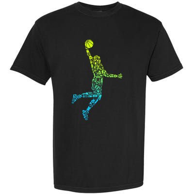 Basketball Players Dunking Garment-Dyed Heavyweight T-Shirt