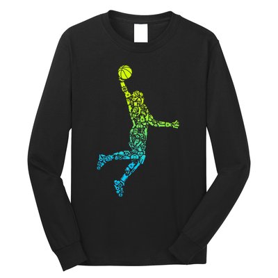 Basketball Players Dunking Long Sleeve Shirt