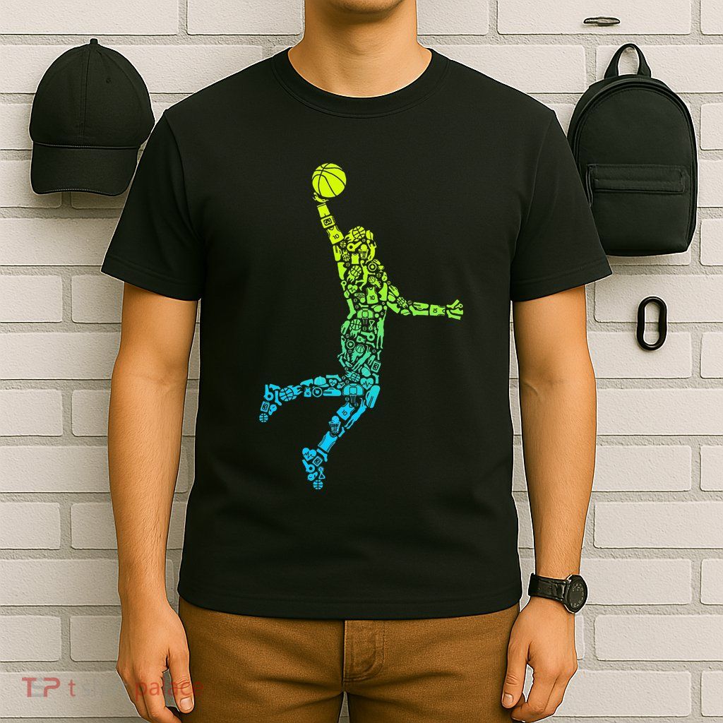 Basketball Players Dunking T-Shirt