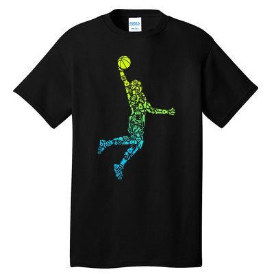 Basketball Players Dunking Tall T-Shirt