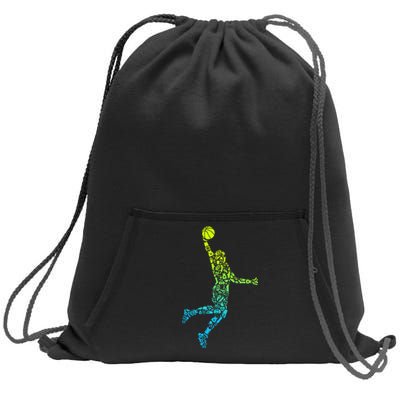 Basketball Players Dunking Sweatshirt Cinch Pack Bag