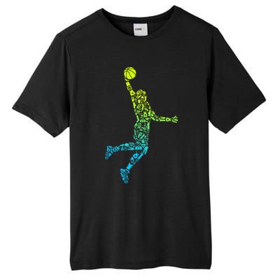 Basketball Players Dunking Tall Fusion ChromaSoft Performance T-Shirt