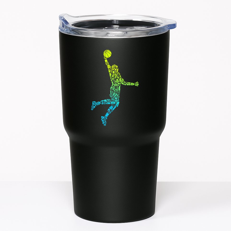 Basketball Players Dunking Tumbler