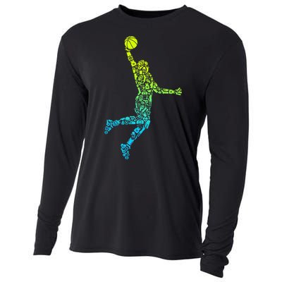 Basketball Players Dunking Cooling Performance Long Sleeve Crew