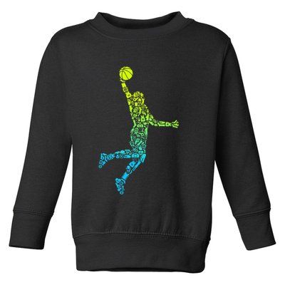 Basketball Players Dunking Toddler Sweatshirt