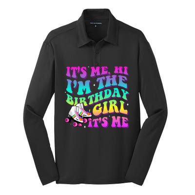 Birthday Party Disco Its Me Hi Im The Birthday Its Me Silk Touch Performance Long Sleeve Polo