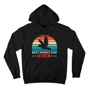 Best Parrot Dad Ever Birdwatching Bird Lover Birding Hoodie