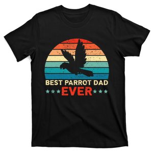 Best Parrot Dad Ever Birdwatching Bird Lover Birding T-Shirt