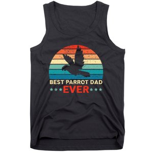 Best Parrot Dad Ever Birdwatching Bird Lover Birding Tank Top