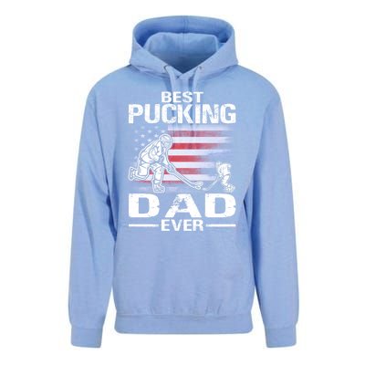 Best Pucking Dad Ever Hockey FatherS Day Gift Unisex Surf Hoodie