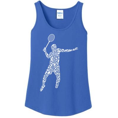 Badminton Player Dad Badminton Meaningful Gift Ladies Essential Tank