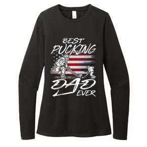 Best Pucking Dad Ever Hockey FatherS Day Gift Funny Gift Womens CVC Long Sleeve Shirt